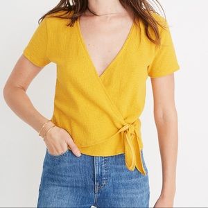 Madewell wrap top NWOT
